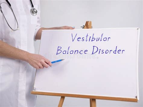 Healthcare Concept Meaning Vestibular Balance Disorder With Phrase On