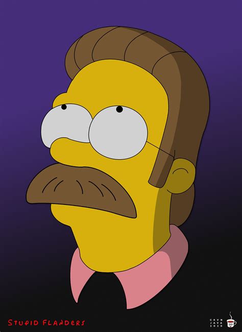 Stupid Flanders Ned Flanders Simpsons Drawings The Simpsons