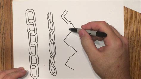 How To Draw 3d Chain Quick And Easy Anyone Can Do This Maybe