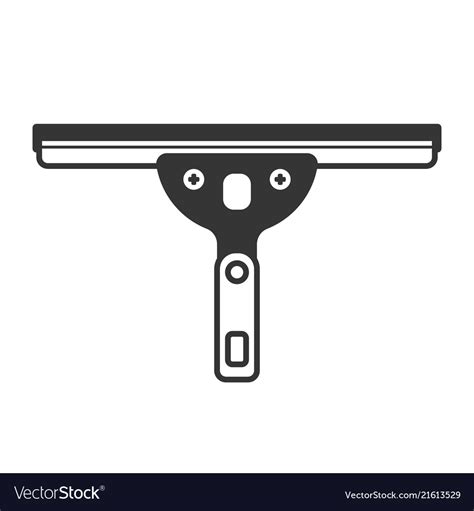 Window Washing Cleaning Squeegee Icon Royalty Free Vector