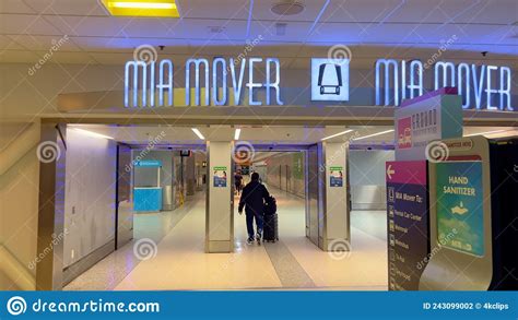 Mia Mover Metrorail At Miami Airport Miami United States February