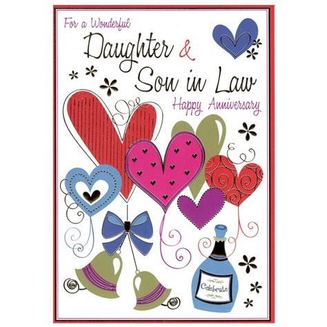 My daughter it's your anniversary today a loving son in law has come my day might love two always live with togetherness on your own anniversary, find all the bliss… happy anniversary card for daughter and son in law - Google Search | Happy anniversary cards ...