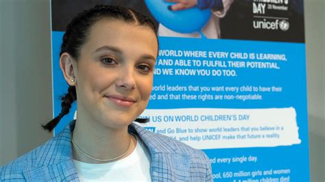 Millie Bobby Brown 14 Is The Youngest Goodwill Ambassador Unicef Ever