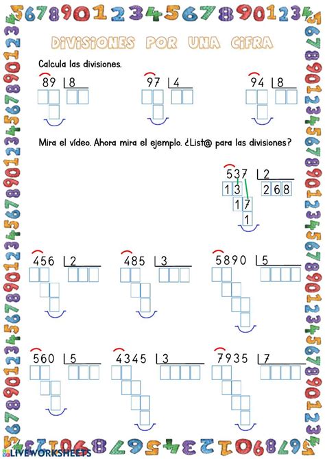 Fichas De Divisiones Por Dos Cifras Divisiones Matematicas Divisiones De Dos Cifras Kulturaupice