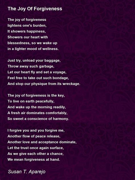 Forgiveness Poems - Poems For Forgiveness Poems - Poem Hunter