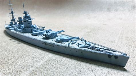 Tamiya 1700 Hms Rodney By Roger Chan Tamiya Warship Naval