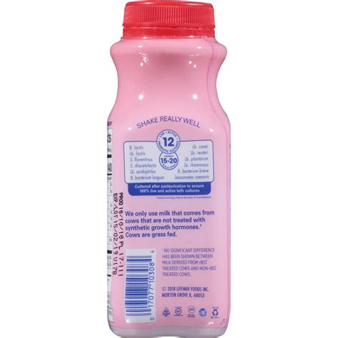 Lifeway Strawberry Cultured Lowfat Milk Kefir 8 Fl Oz Shipt
