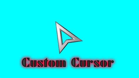 How To Make Your Own Custom Cursor 2016 Windows 7810 Youtube