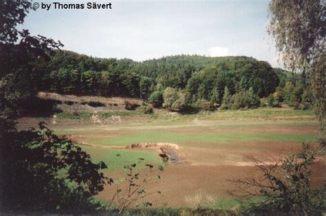 Klicken sie auf die karte, um die höhe anzuzeigen. Der Edersee am 30. September 2003