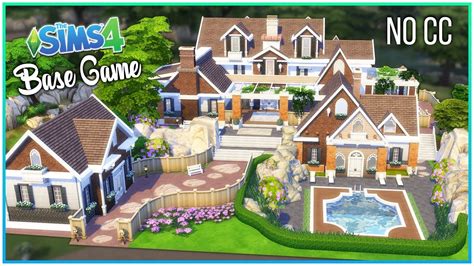 Sims 4 Speed Build Base Game Dream Home No Cc Kate Emerald Youtube