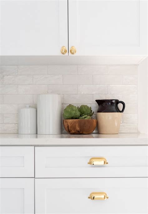 White Kitchen Cabinets With Brass Hardware My Kitchen Cabinets