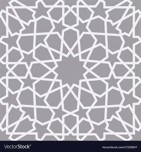 Islamic Pattern Seamless Arabic Geometric Vector Image