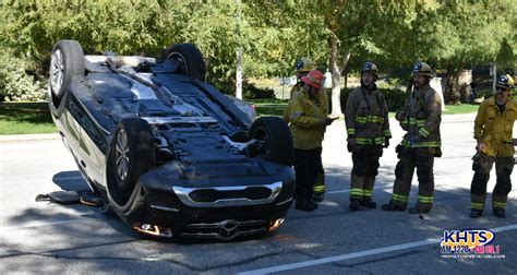 Traffic Collision Leaves One Vehicle Over Turned