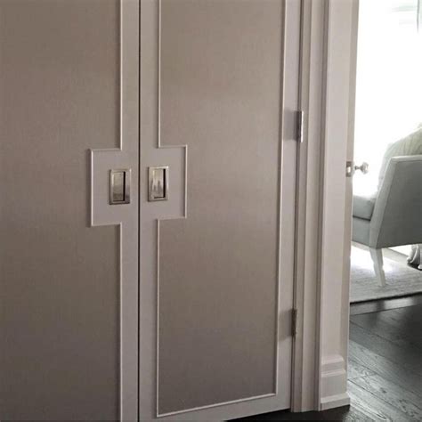 Sliding closet doors all customized to your unique space and requirements. Understated custom closet doors in a master suite. # ...