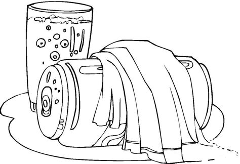 Soda Coloring Page Colouringpages
