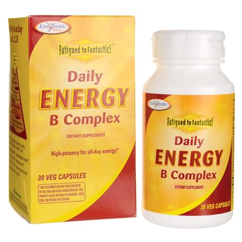 enzymatic therapy daily energy b complex 30 veg caps swanson health products