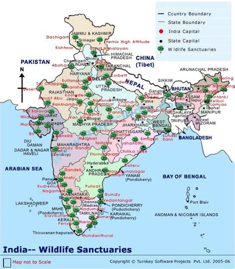 Indian National Park In Map