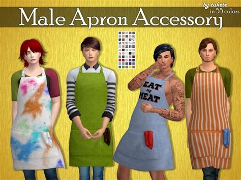 Male Apron Accessory At Tukete Sims 4 Updates