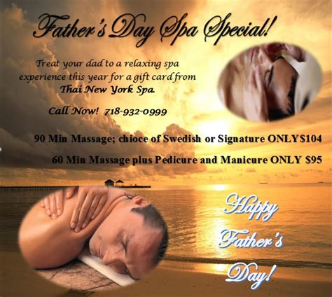 Great New York Spa Ts For Pamper Your Dad With The Best Treatmentthai New York Spa 718