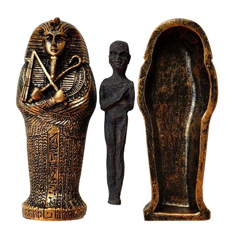 Buy Globalqi Egyptian King Tutankhamun Pharaoh Sarcophagus Coffin Resin Ornament Statue Ancient