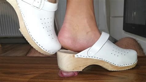 Sexy Sadistic Sophie Cock And Balls Deformed Under Wooden Clogs Soles Mobile 854x480