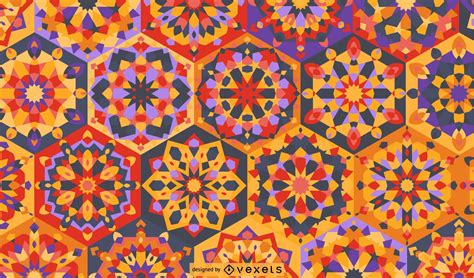 Colorful Ramadan Mandala Pattern Vector Download