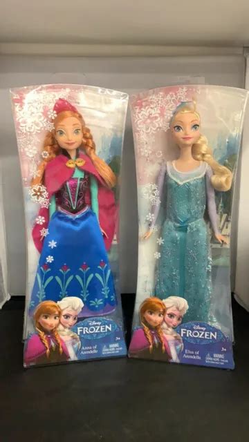 Mattel Disney Frozen Elsa And Anna Of Arendelle Figures Sealed Blemished Picclick