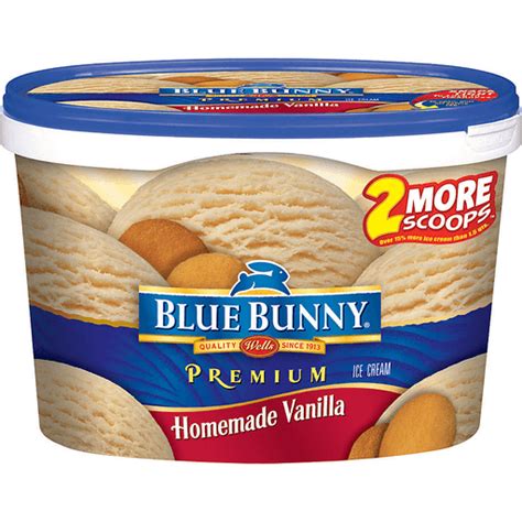 Blue Bunny Premium Ice Cream Homemade Vanilla Frozen Foods Baesler