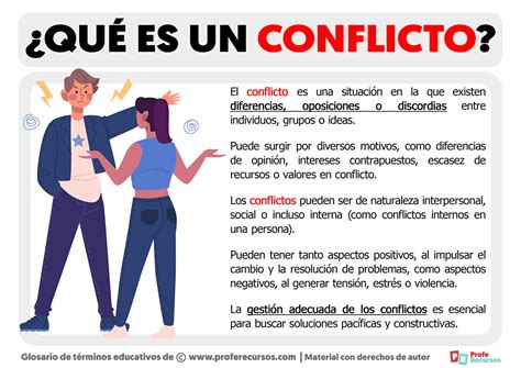 Qué Es Un Conflicto Definición De Conflicto