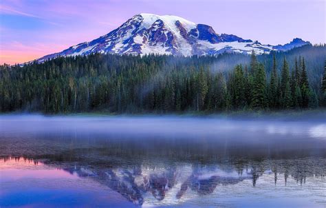 Fonds d ecran USA Lac Montagnes Forêts Photographie de paysage
