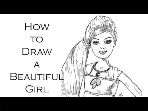 Some easy drawings for girls. How to Draw a Beautiful Innocent Girl - YouTube