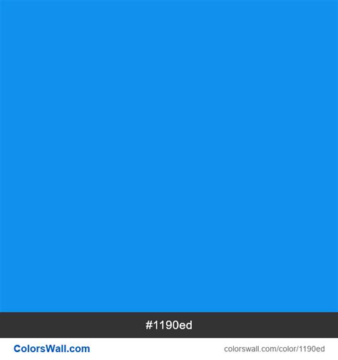 1190ed Hex Color Dodger Blue Information Colorswall