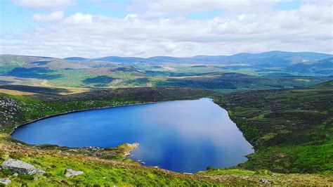 View Of Lough Ouler From Tonelagee Wicklow Mountains Ireland 4032 X