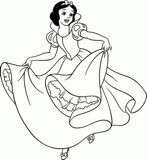 『Princesas Disney Para Colorear Pdf 57』 Snow white coloring pages