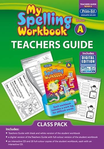 My Spelling Workbook Classpack Book A English Year 1 Primary 2