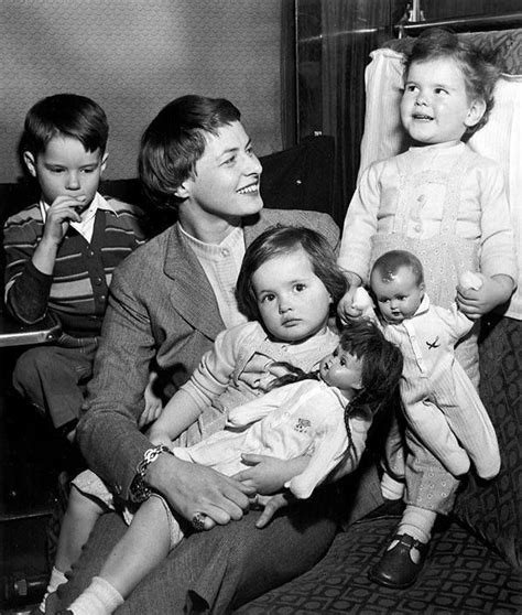 Ingrid Bergman With Her Children Robertino Rossellini Isabella