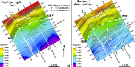 A Seafloor Map Showing The Location Of Main Structural Features In