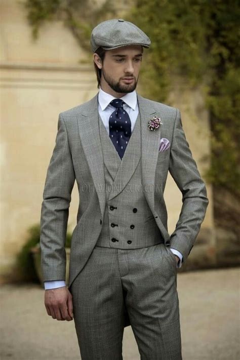 Groomsman Wedding Suit Idea S With Hat For Men Vintage Wedding Suits
