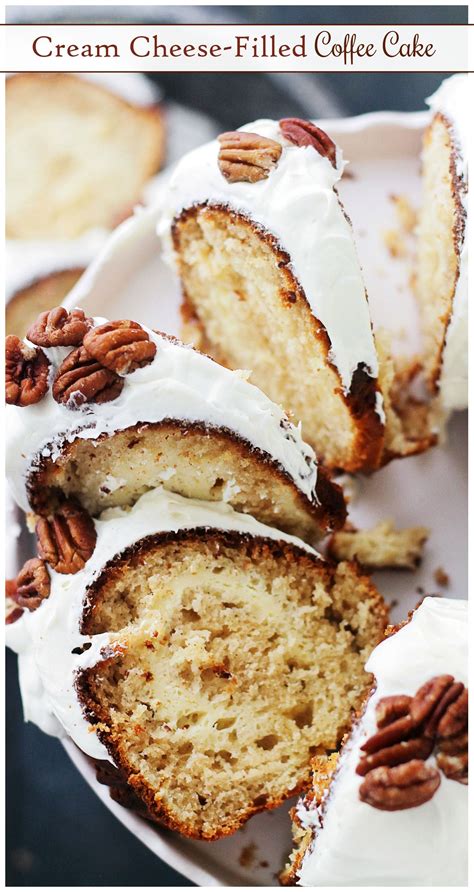Cream Cheese Filled Coffee Cake With A Rich Cream Cheese Icing And A