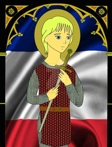 St Joan Of Arc Icon By Aaronespiritu On Deviantart