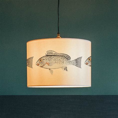 Fish Lampshade Ceiling Light Nautical Lamp Shade Sea Side Etsy