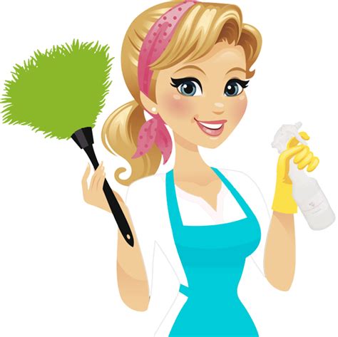 Lady clipart housekeeping, Lady housekeeping Transparent FREE for png image