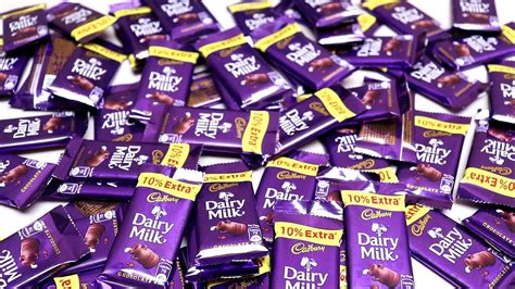 Healthy homemade milk chocolate without the heavy cream, refined white sugar, high fructose corn syrup, artificial flavorings and preservatives! lots of Cadbury Dairy milk chocolate bar - YouTube