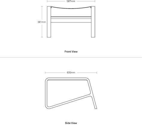 Ottoman Chair Dimensions / Womb Chair & Ottoman Dimensions & Drawings