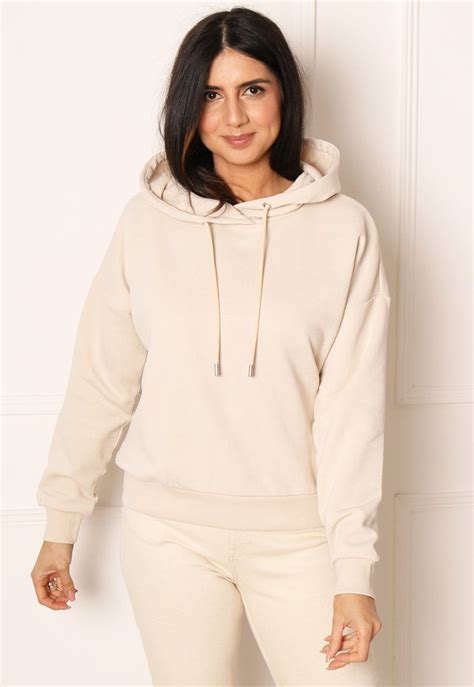 Only Hailey Relaxed Hoodie In Soft Beige In 2021 Hoodies Hooded