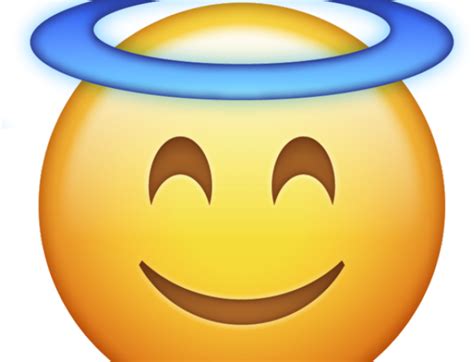 Download Halo Angel Transparent Background Angel Emoji Png Image With