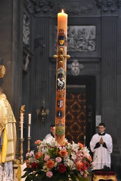 Photo This Years Paschal Candle At The Institutes Motherhouse