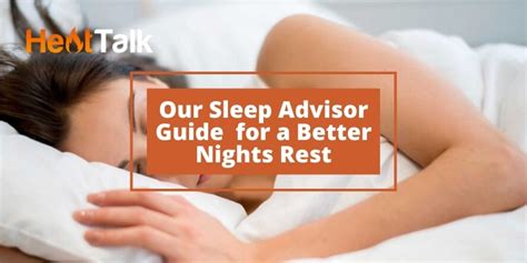 Our Sleep Advisor Guide For A Better Nights Rest