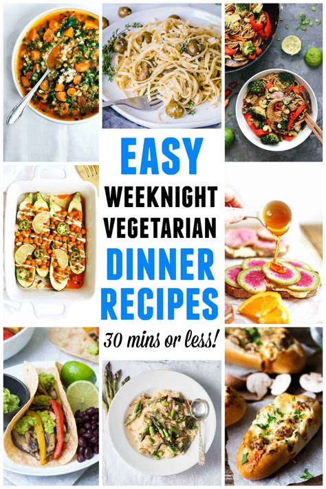 The ultimate list of weeknight vegetarian dinner recipes | Rhubarbarians