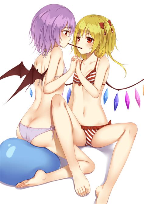 Remilia Scarlet And Flandre Scarlet Touhou Drawn By Flanseeyouflan